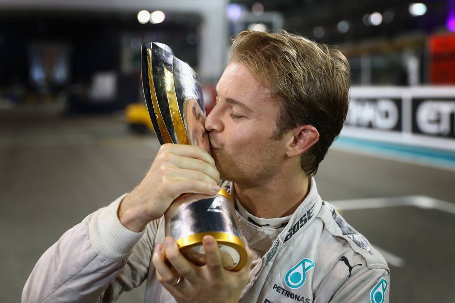 27 Novembre 2016, GP di Abu Dhabi, Nico Rosberg si laurea campione del mondo di F1 (Getty Images)